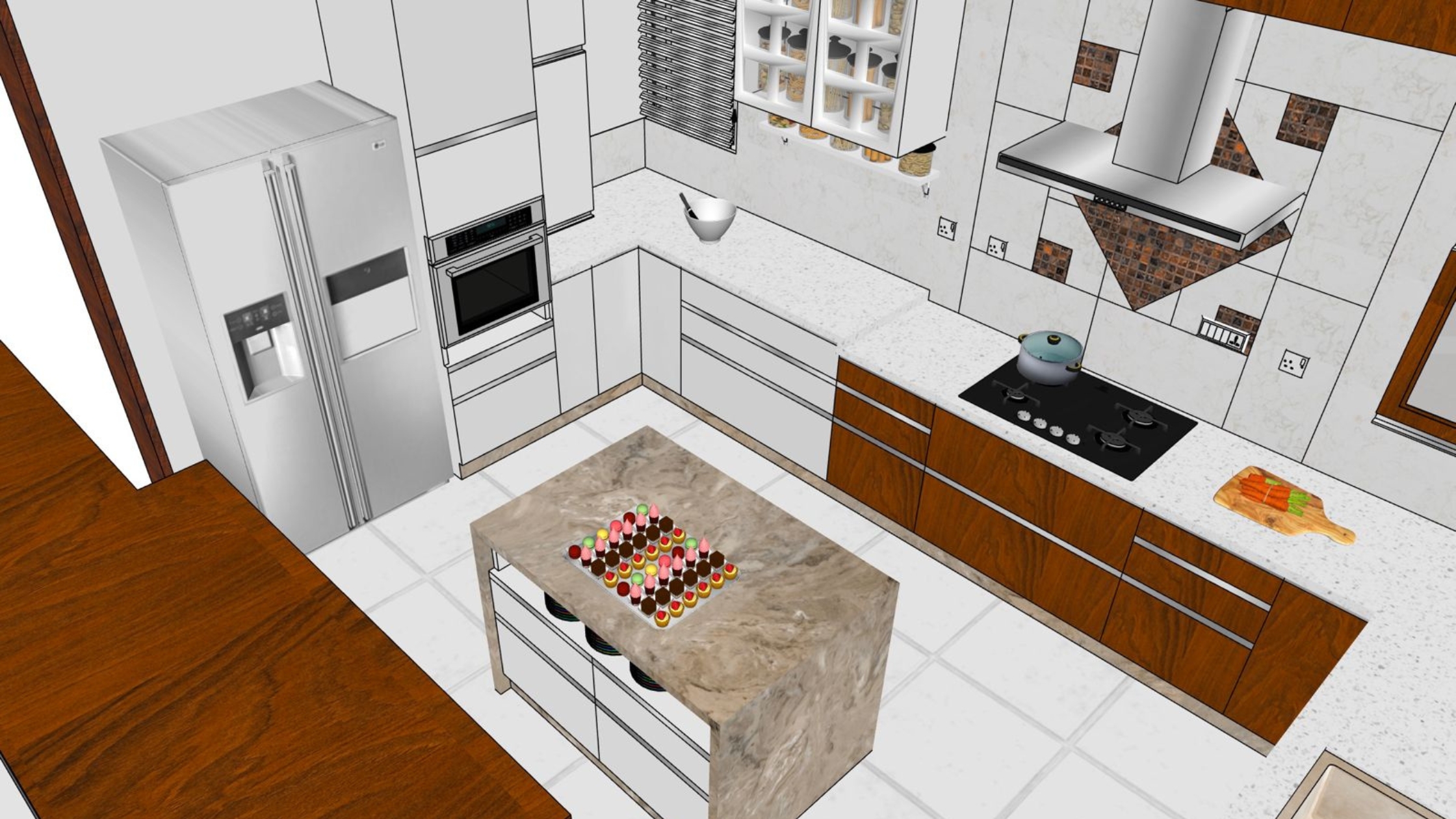 Multifunctional Kitchen designed by inner space